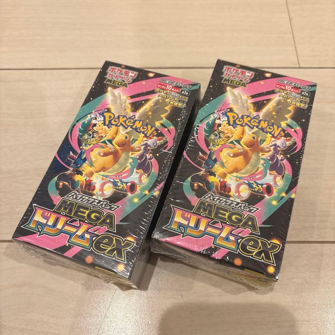 【シュリンク、納品書付き】ポケモンカード　MEGAドリームex 2箱セット