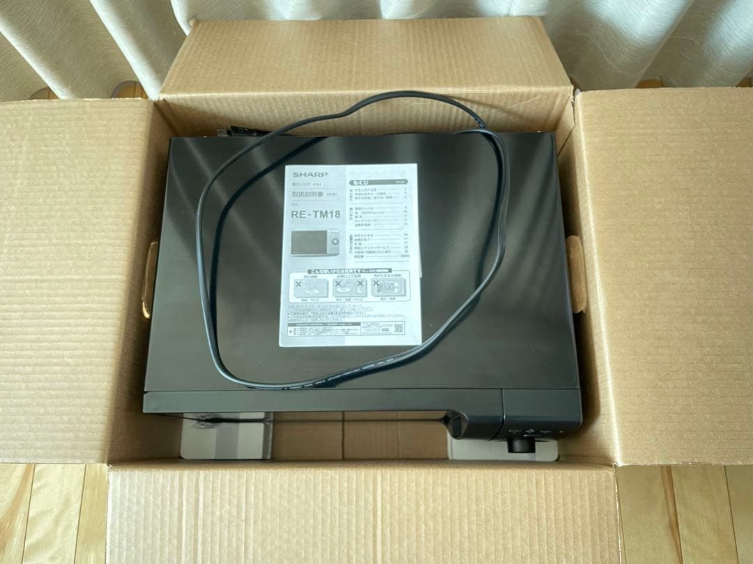 SHARP RE-TM18-B 500W 黒 単機能電子レンジ 2023年製