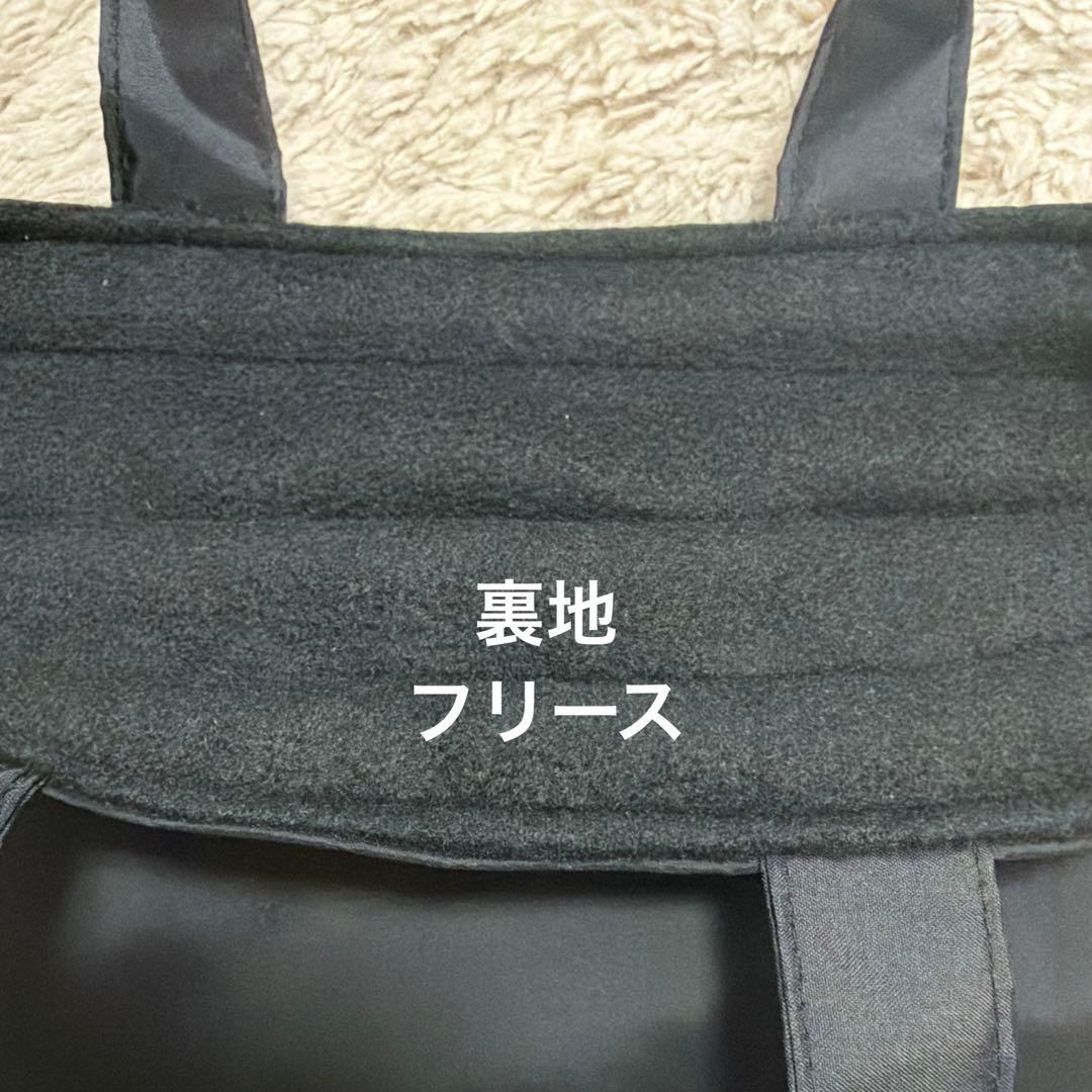 撥水　上履き袋　靴袋 黒　ブラック　シューズケース