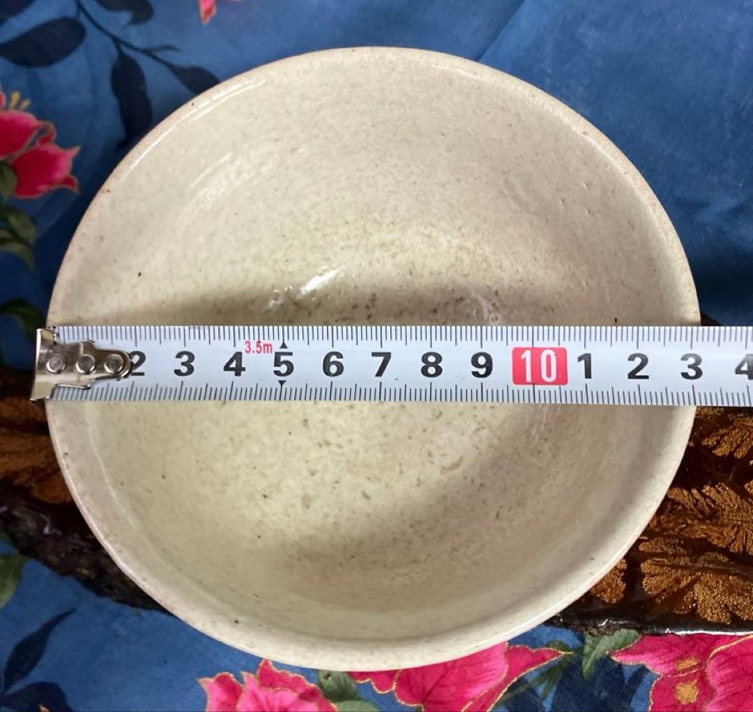 茶道具　抹茶碗 木箱付き 約13cm 草上窯　肥前　レア　高台