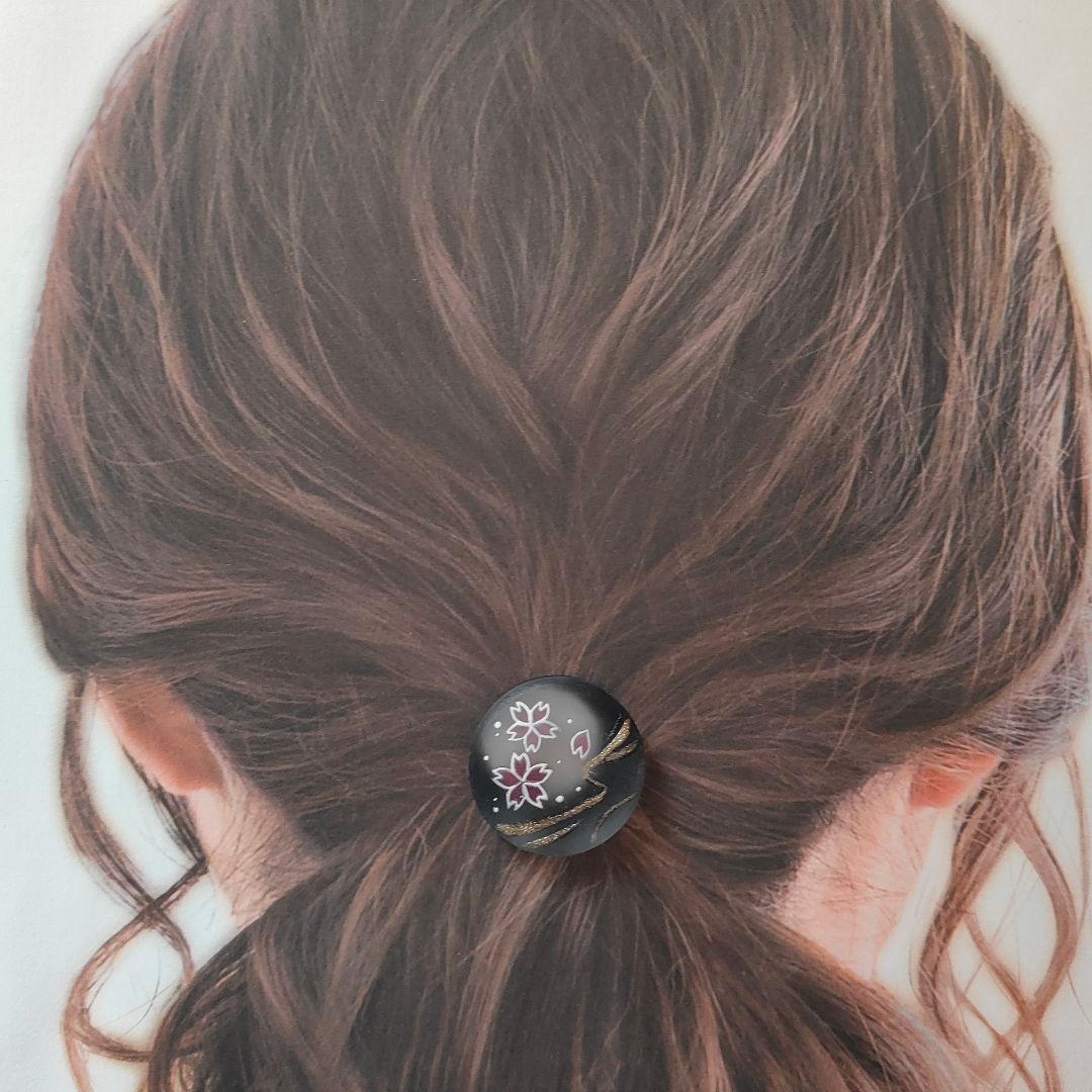 【746】ハンドメイド　レジン　ヘアゴム　ポニーフック