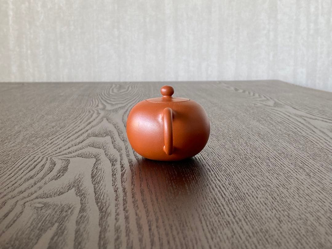 華泰茶荘　朱泥紫砂茶壺　恵芳手作り　小朱急須　台湾購入