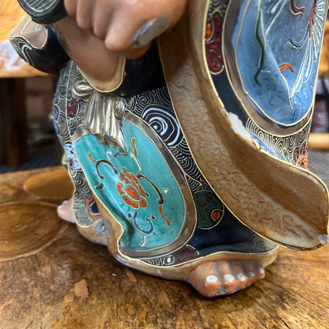 古美術金彩九谷焼布袋様　仏教美術 古美術　骨董品　七福神　石川県